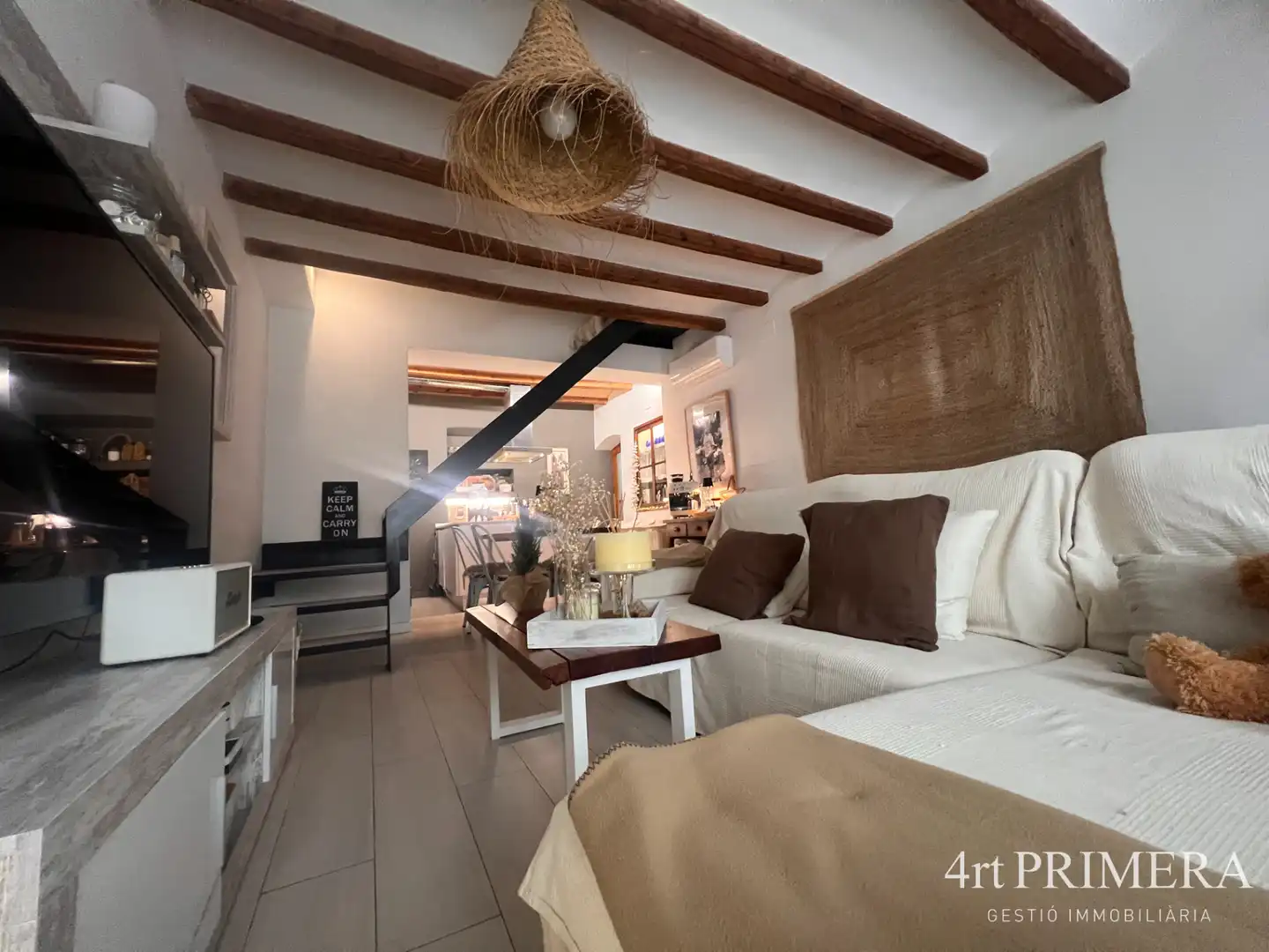 Wohnzimmer von Haus oder Chalet zum Verkauf in Vilassar de Dalt mit Klimaanlage, Heizung und Parkett