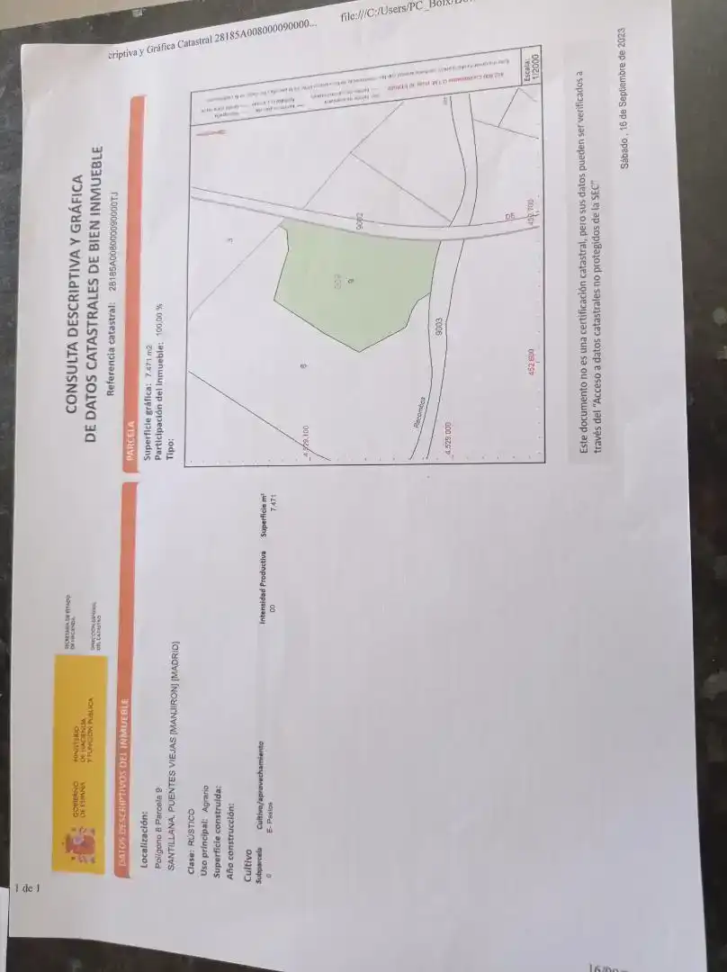 Finca rústica en venda en Puentes Viejas
