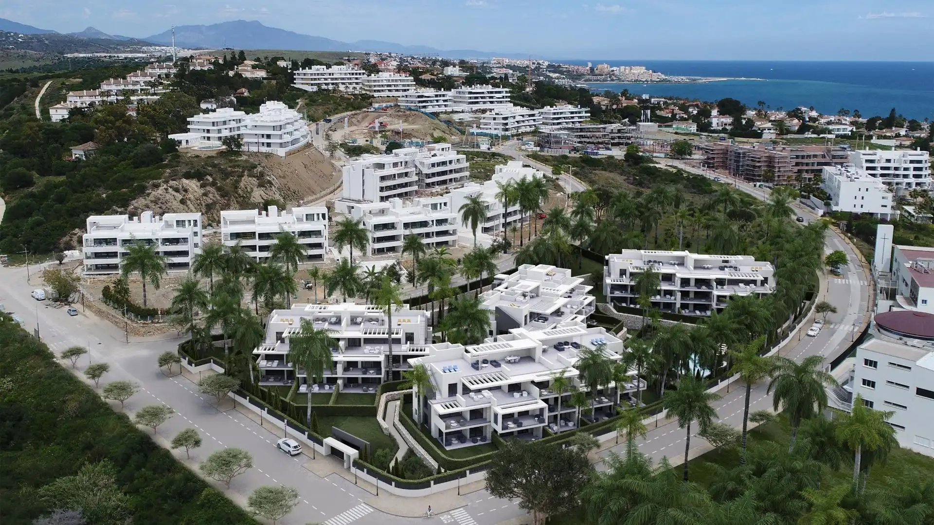 Exterior view of Flat for sale in Estepona  with Air Conditioner, Heating and Private garden
