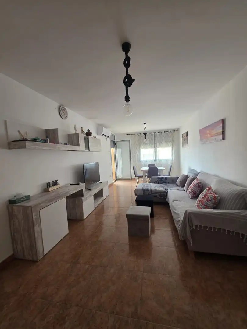 Living room of Flat for sale in Deltebre  with Air Conditioner and Furnished
