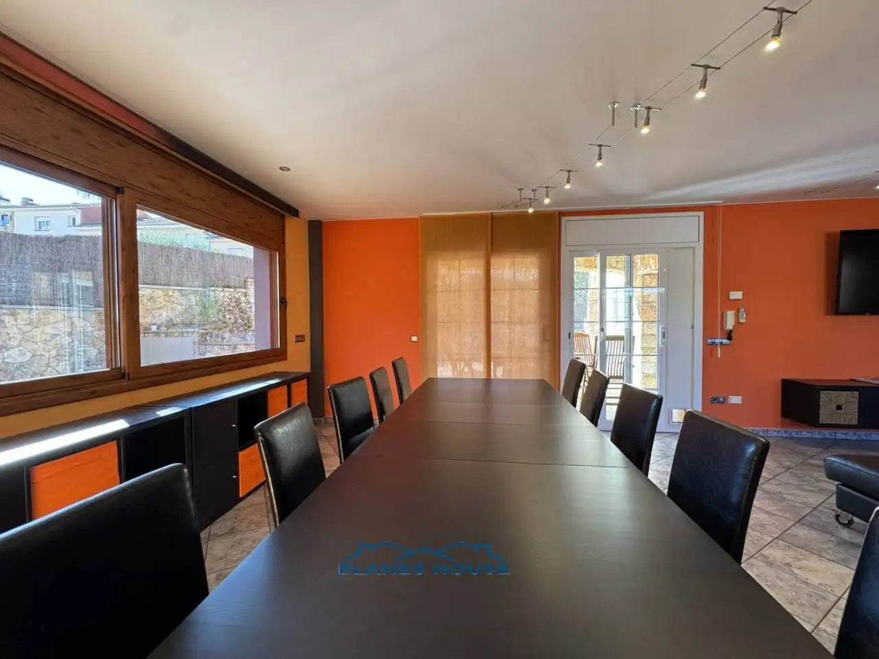Menjador de Casa o xalet en venda en Blanes amb Aire condicionat, Calefacció i Jardí privat