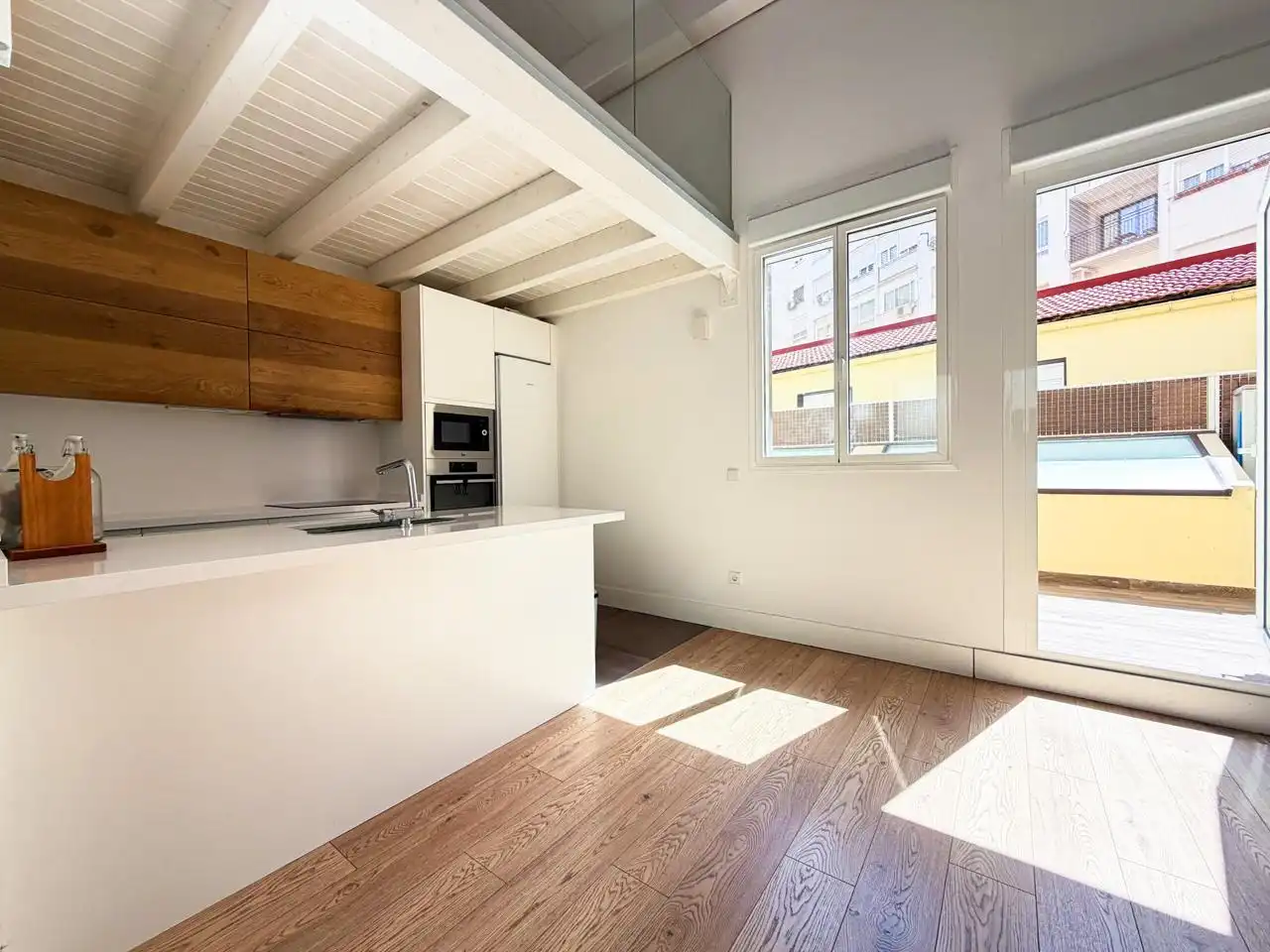 Küche von Maisonette zur Miete in Madrid mit Klimaanlage, Heizung und Terrasse