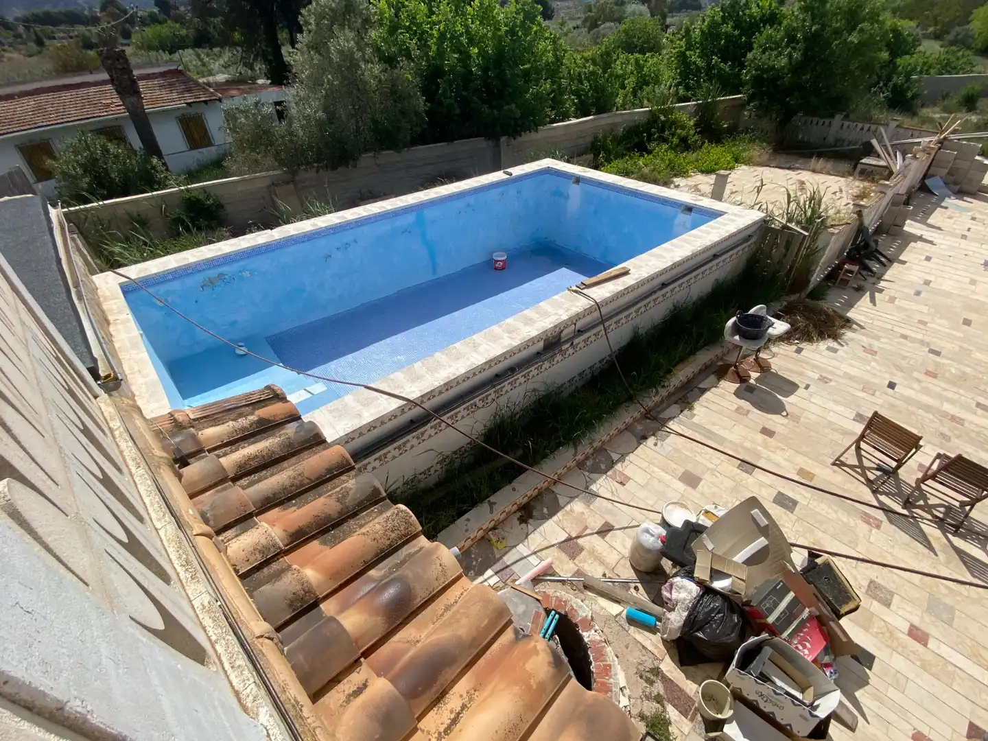 Piscina de Finca rústica en venta en Sax con Aire acondicionado, Calefacción y Jardín privado