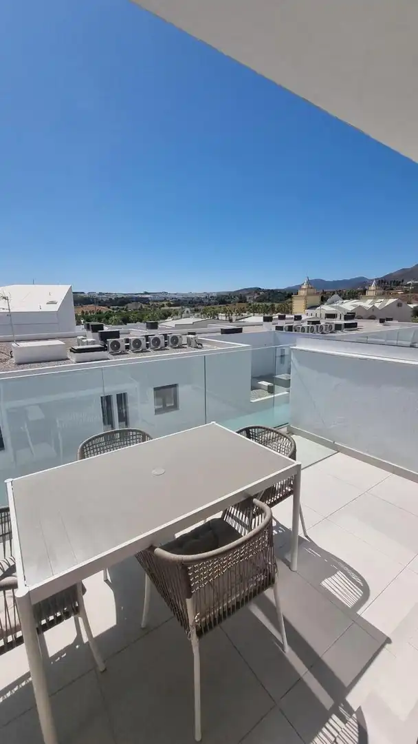 Terrace of Attic for rent in Estepona  with Air Conditioner, Terrace and Swimming Pool