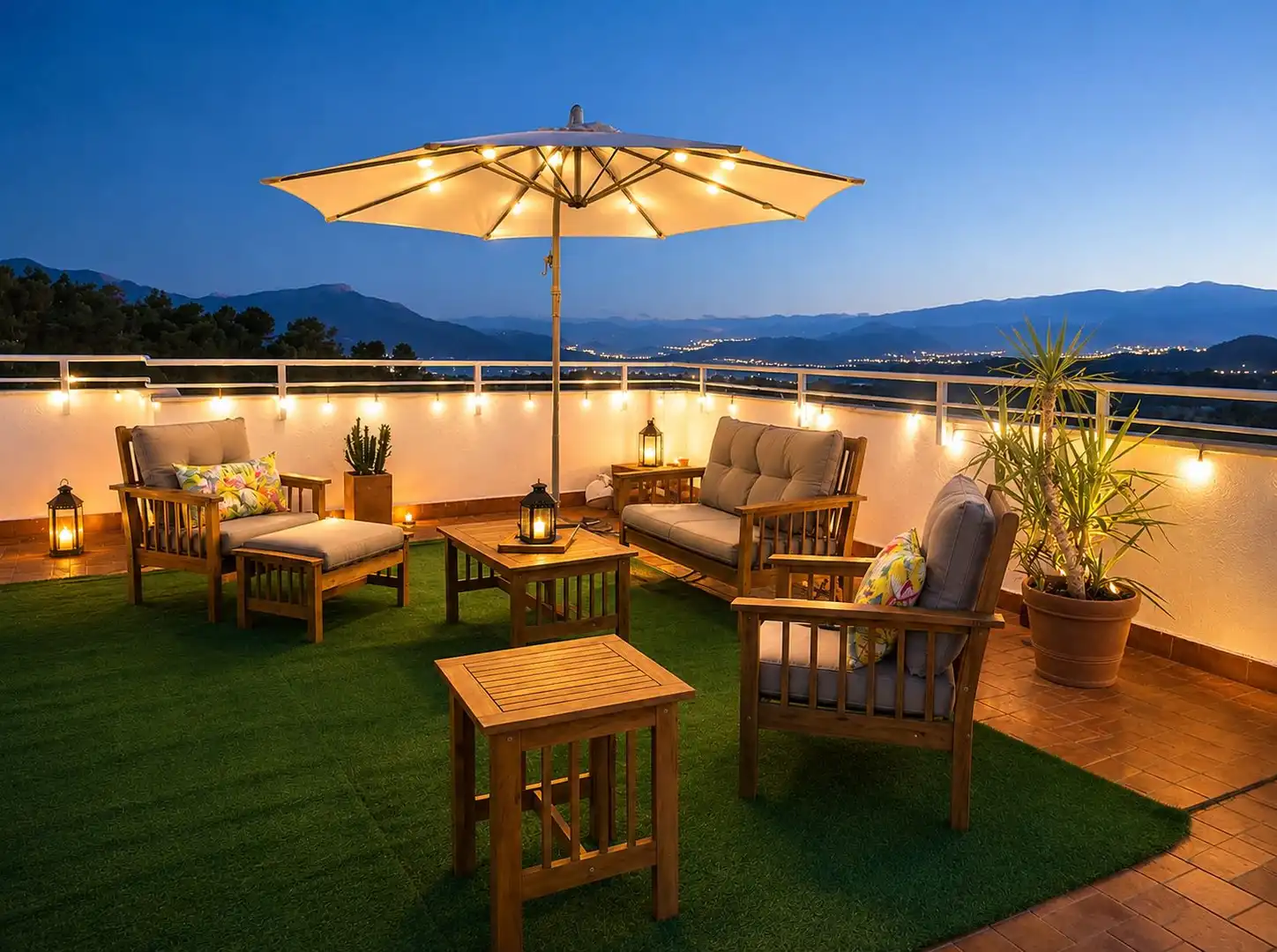 Terraza de Casa o chalet en venta en Gandia con Calefacción, Jardín privado y Terraza