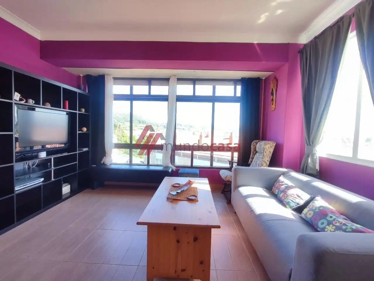 Living room of Flat for rent in Mugardos  with Heating, Furnished and Pets allowed