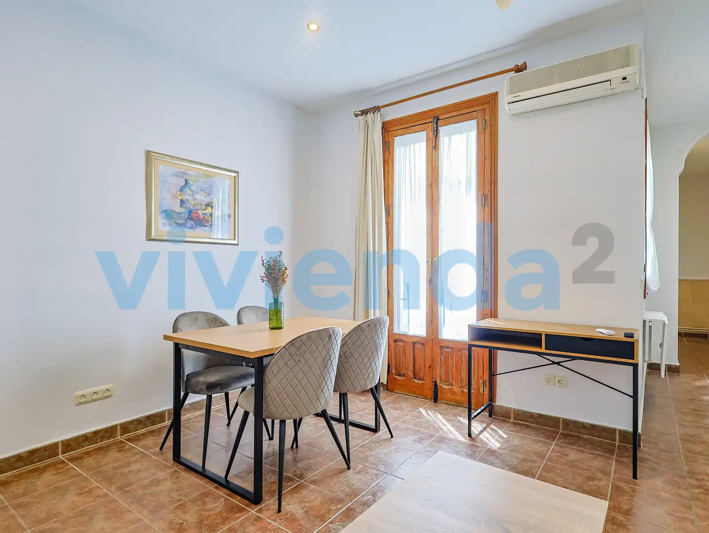 Comedor de Piso de alquiler en Madrid con Aire acondicionado, Calefacción y Balcón