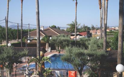 Vista exterior de Casa o xalet en venda en  Murcia Capital amb Aire condicionat, Jardí privat i Piscina