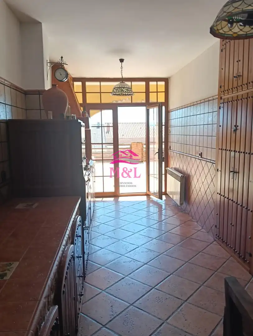 Kitchen of Houses for sale in Esparragalejo  with Air Conditioner, Heating and Terrace
