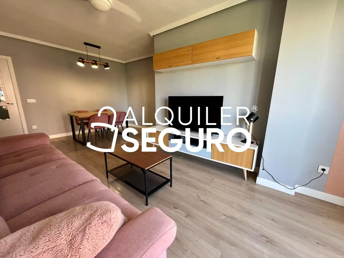 Living room of Flat for rent in Madrid  with Air Conditioner, Heating and Furnished