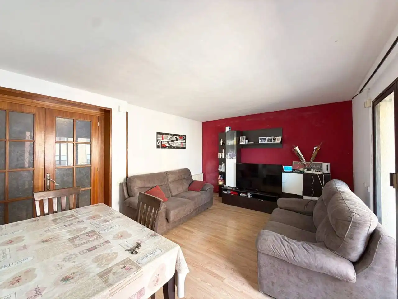 Living room of Flat for sale in Lloret de Mar  with Heating, Furnished and Balcony