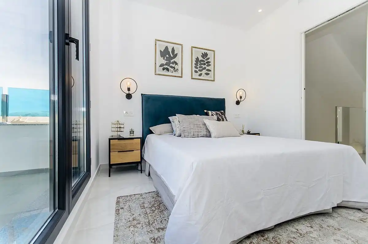 Habitación de Casa adosada de alquiler en Polop con Aire acondicionado, Calefacción y Terraza