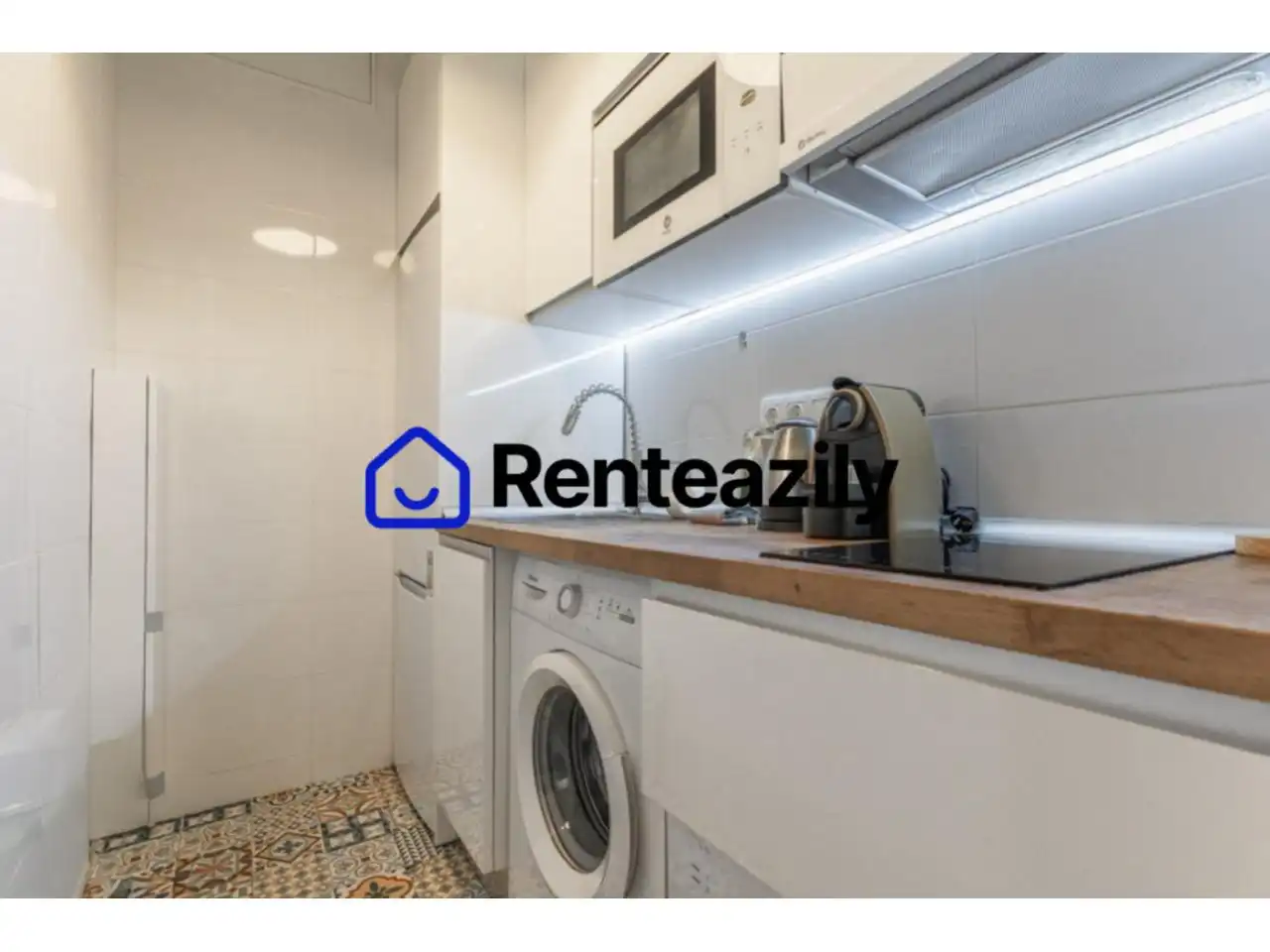Cuina de Apartament de lloguer en Madrid amb Aire condicionat, Calefacció i Parquet