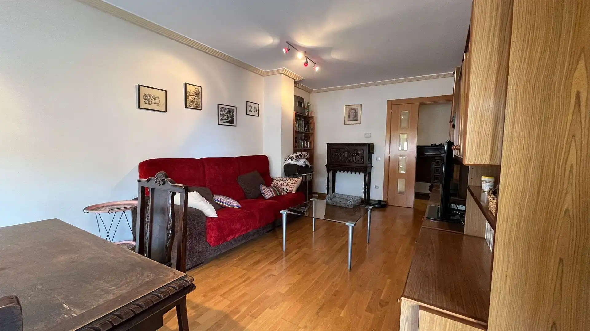 Sala de estar de Piso en venta en Barbastro con Calefacción y Terraza