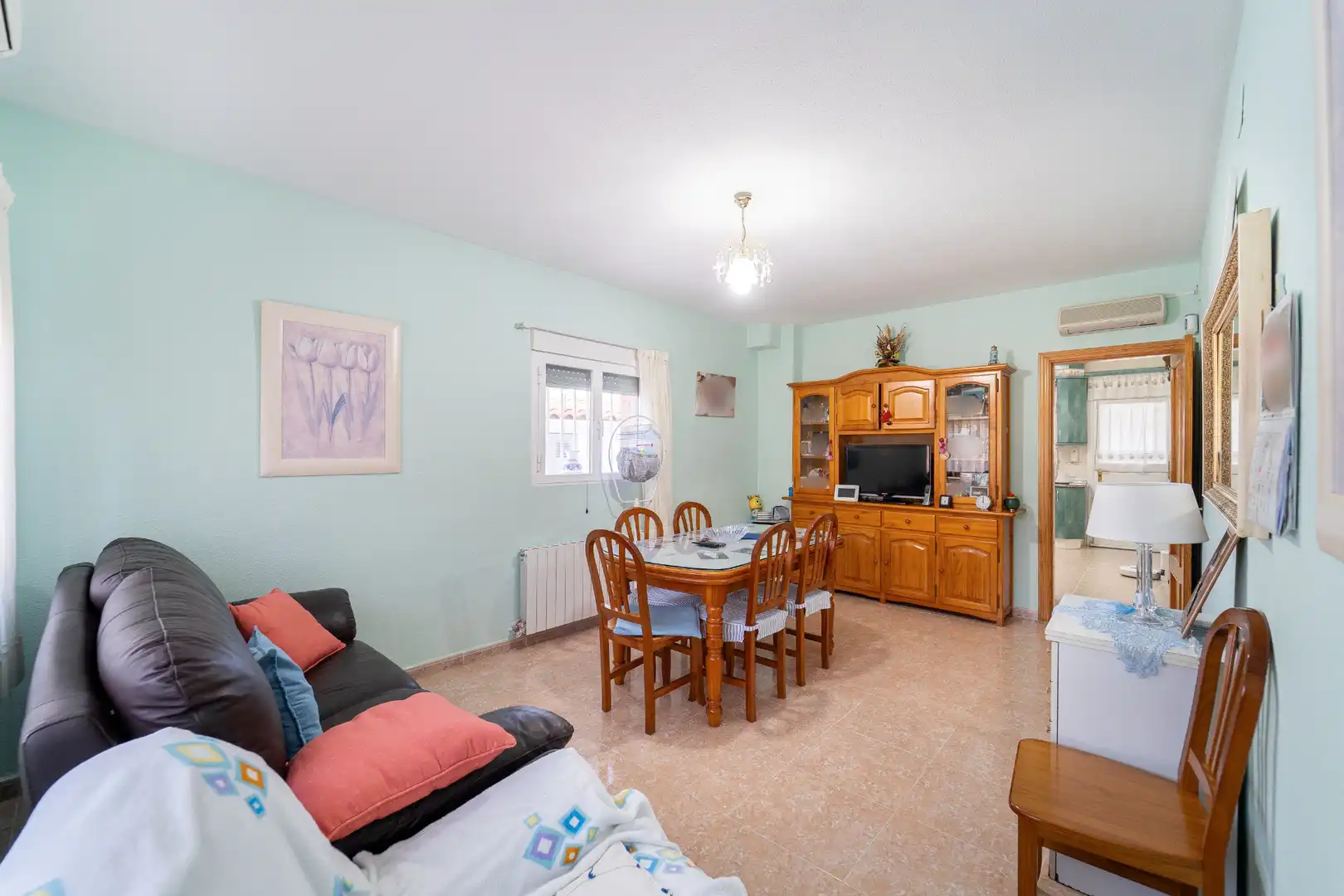 Sala de estar de Casa o chalet en venta en El Álamo con Aire acondicionado, Calefacción y Jardín privado