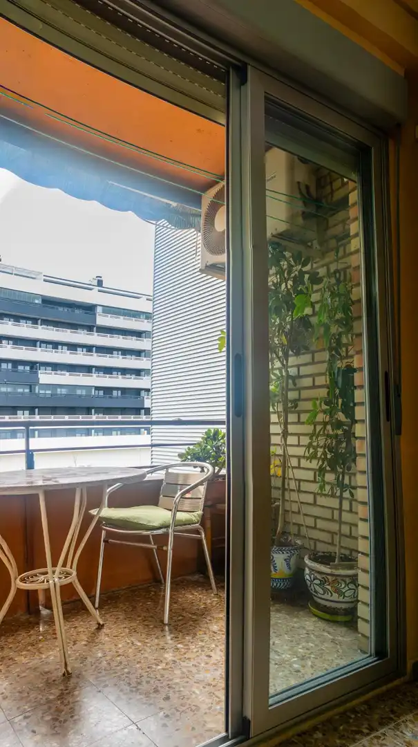 Balcony of Flat for sale in Zaragoza  with Air Conditioner, Heating and Storage room