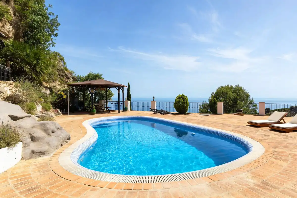 Swimming pool of Houses for sale in Ojén  with Air Conditioner, Private garden and Swimming Pool