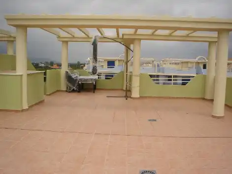 Terrasse von Dachboden zur Miete in Xeraco mit Terrasse, Möbliert und Ofen
