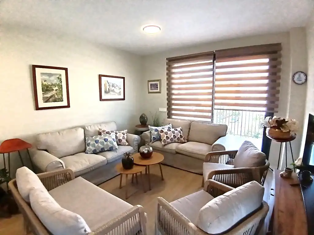 Living room of Apartments for sale in Dénia  with Air Conditioner, Terrace and Furnished