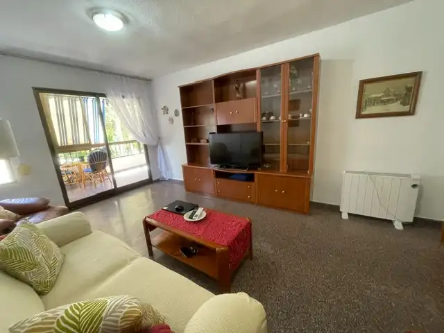 Sala de estar de Apartamento de alquiler en Alicante / Alacant con Terraza, Amueblado y Piscina comunitaria