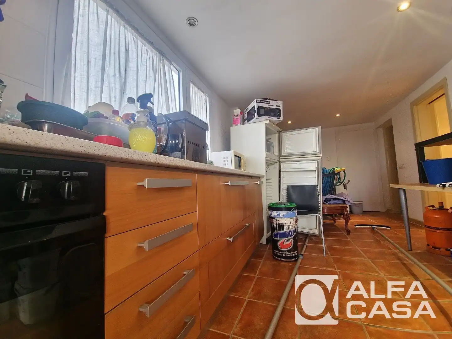 Cuina de Casa adosada en venda en Blanes amb Terrassa, Piscina i Moblat