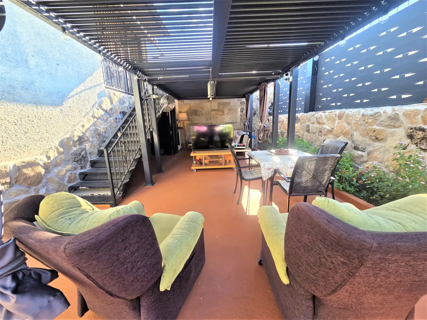 Terrace of Detached homes for sale in Navalagamella  with Air Conditioner, Heating and Private garden