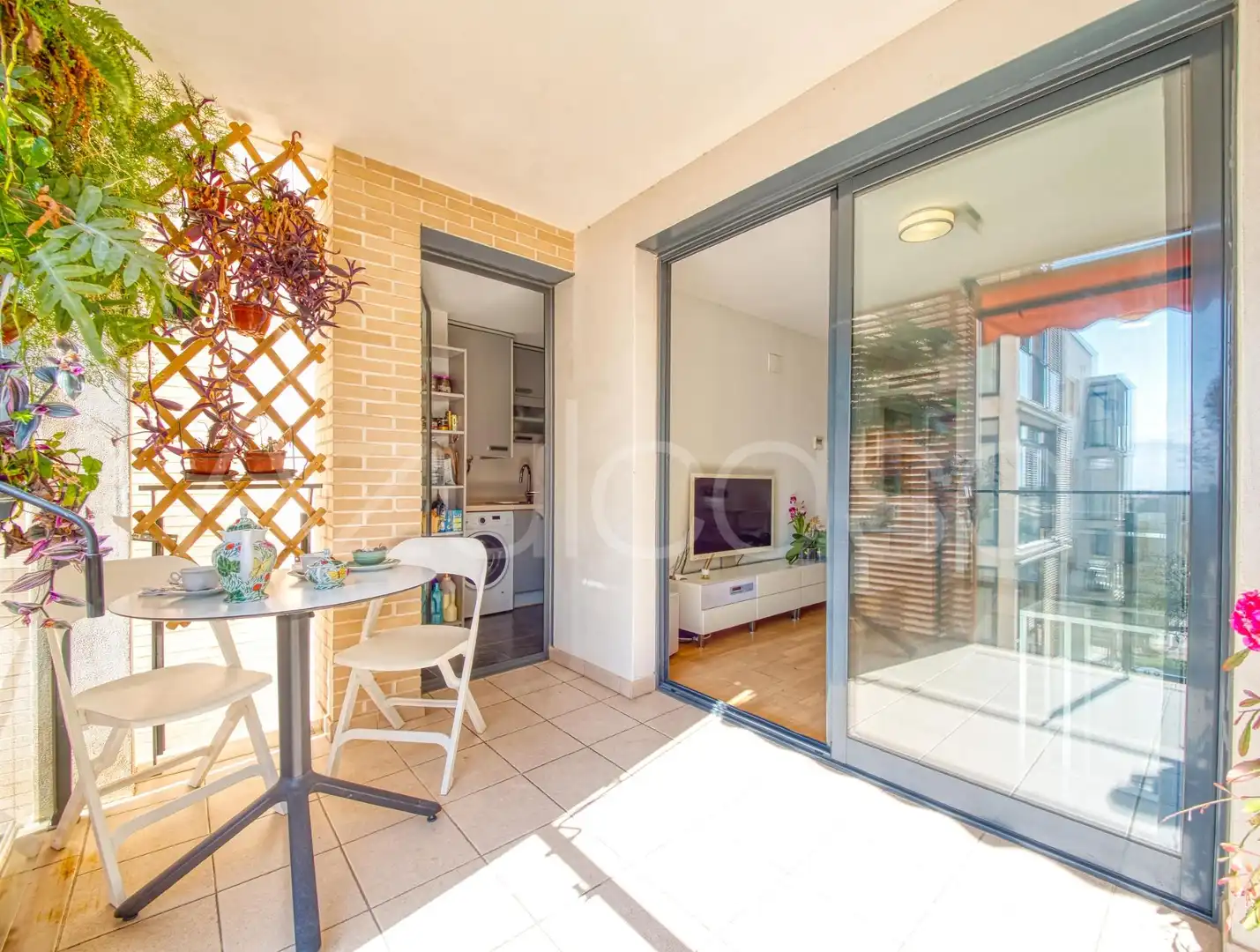 Terrasse von Wohnung zum Verkauf in El Campello mit Klimaanlage, Privatgarten und Parkett