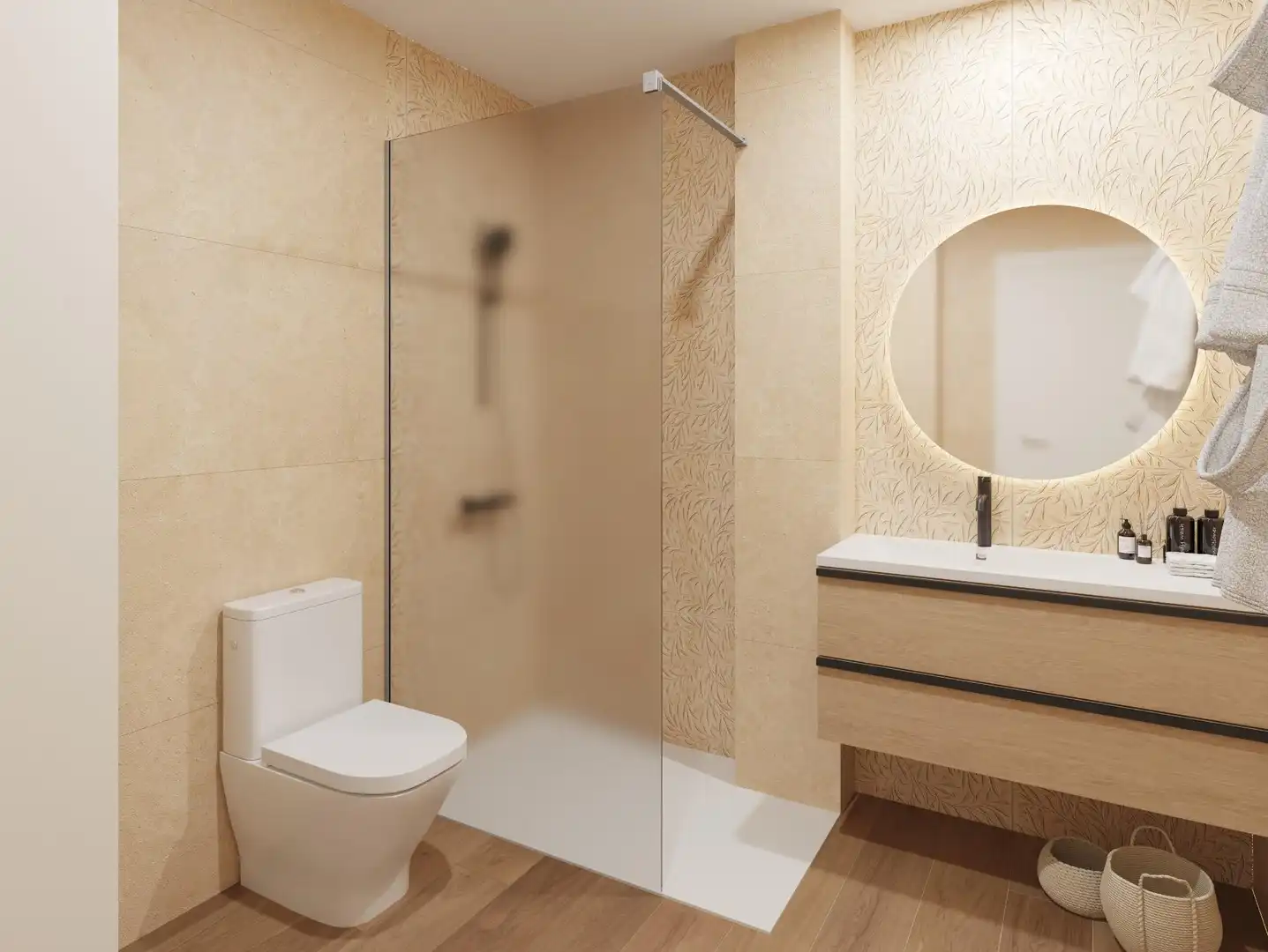 Badezimmer von Wohnung zur Miete in Alicante / Alacant mit Klimaanlage