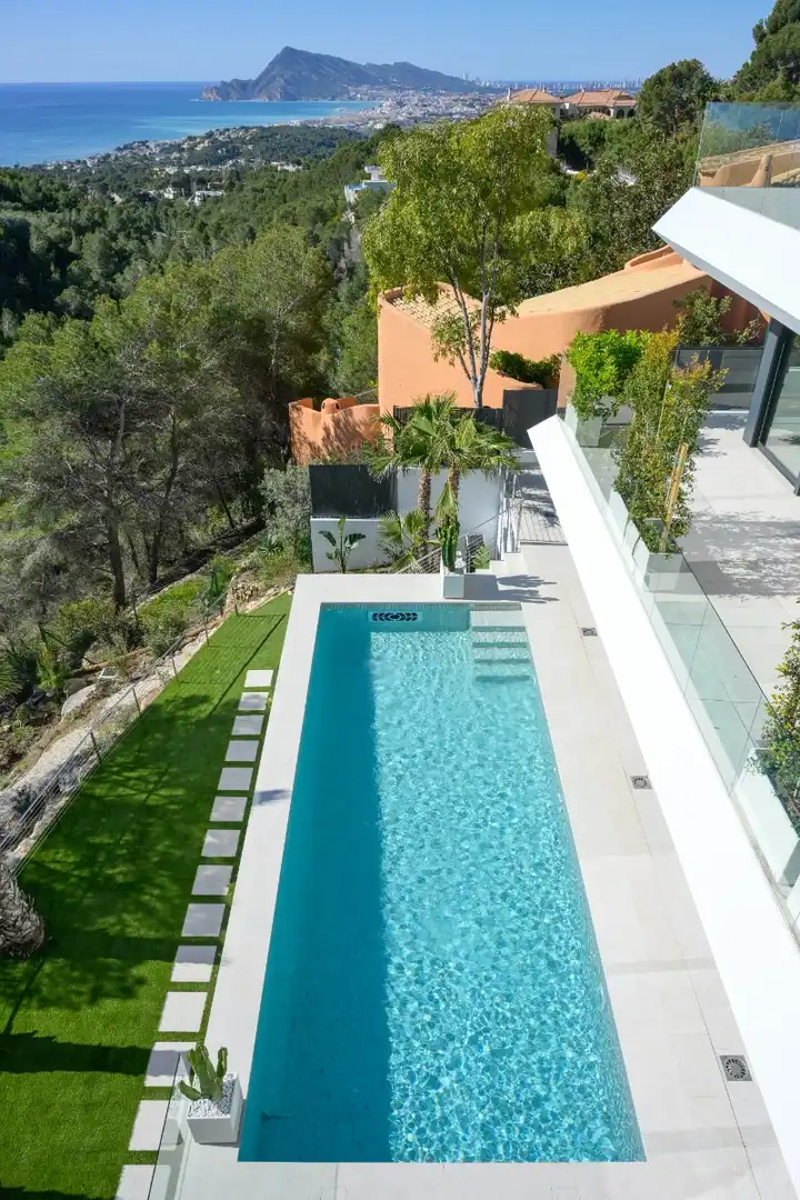 Piscina de Casa o chalet en venta en Altea con Aire acondicionado, Jardín privado y Terraza