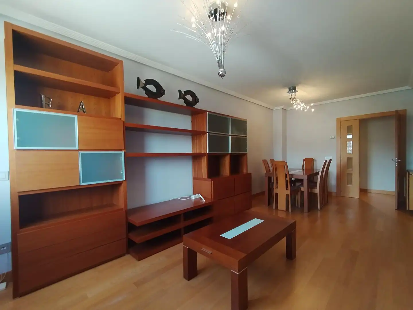 Sala de estar de Piso de alquiler en Valladolid con Calefacción, Parquet y Amueblado
