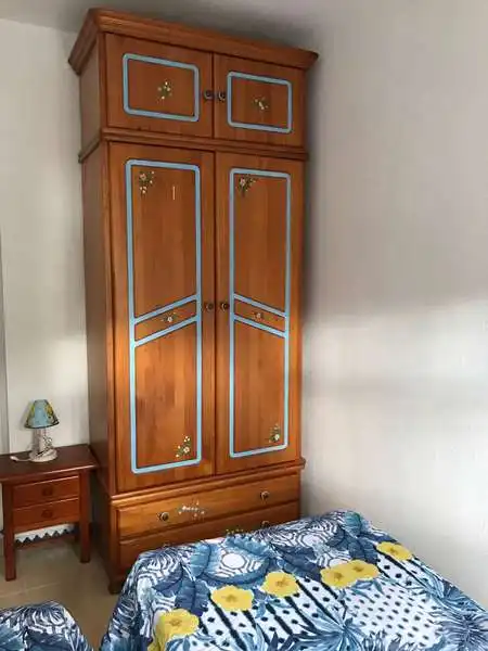 Schlafzimmer von Wohnung zur Miete in Roquetas de Mar mit Terrasse, Möbliert und Gemeinschaftspool
