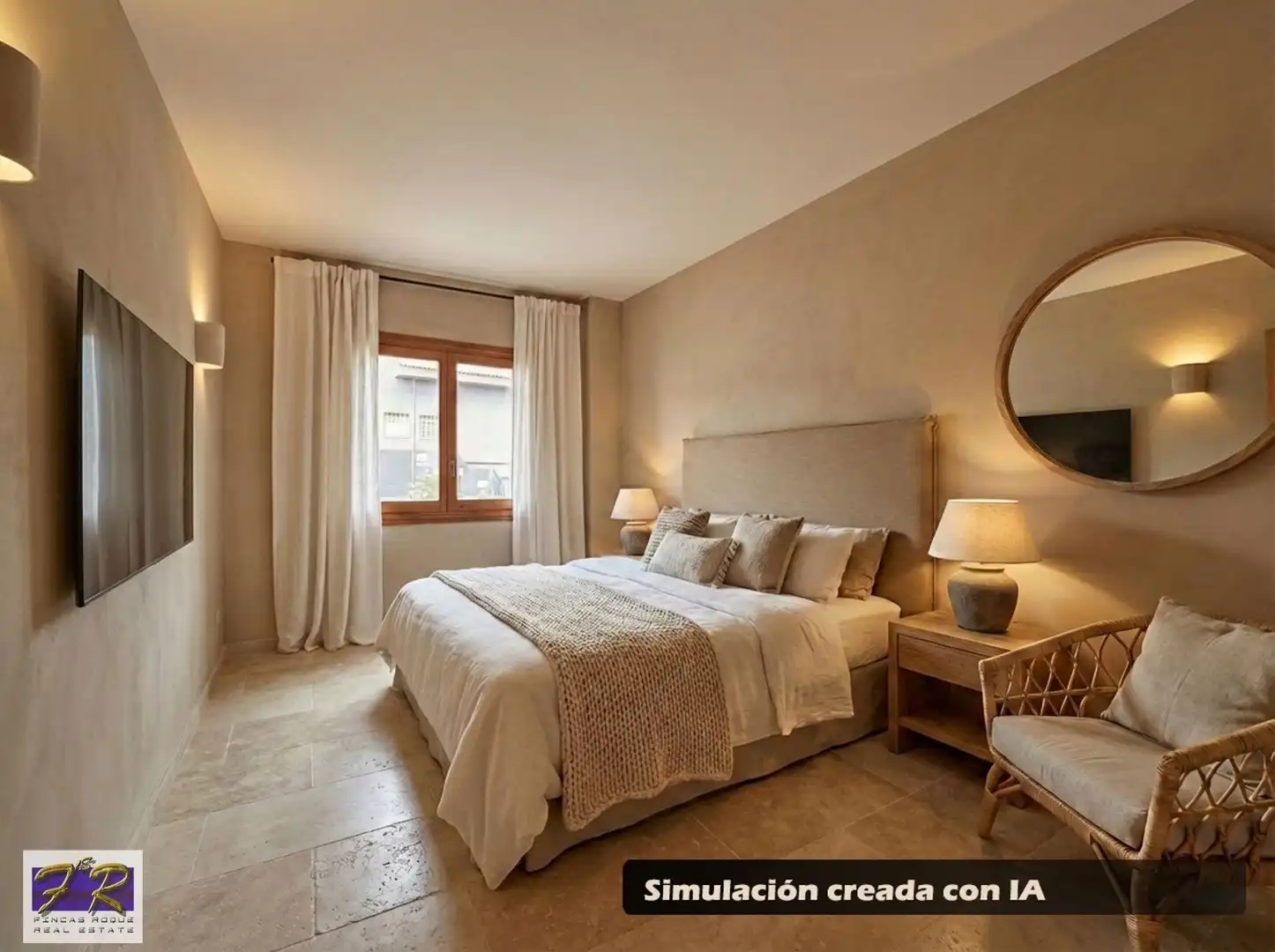 Schlafzimmer von Wohnung zum Verkauf in Santa Margalida mit Klimaanlage, Heizung und Terrasse
