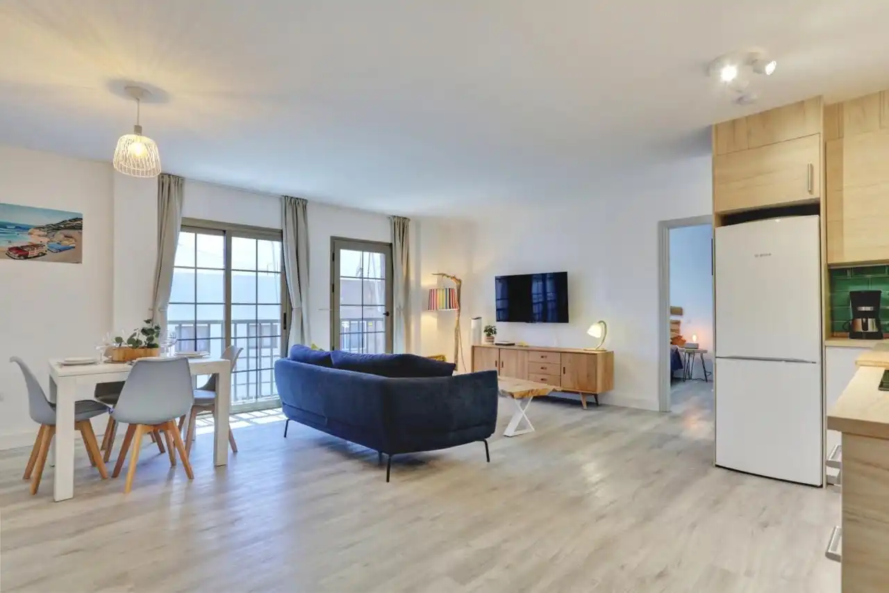 Sala de estar de Piso en venta en La Oliva con Trastero y Amueblado