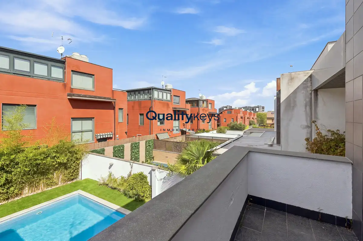 Terraza de Casa o chalet en venta en Madrid con Aire acondicionado, Calefacción y Jardín privado
