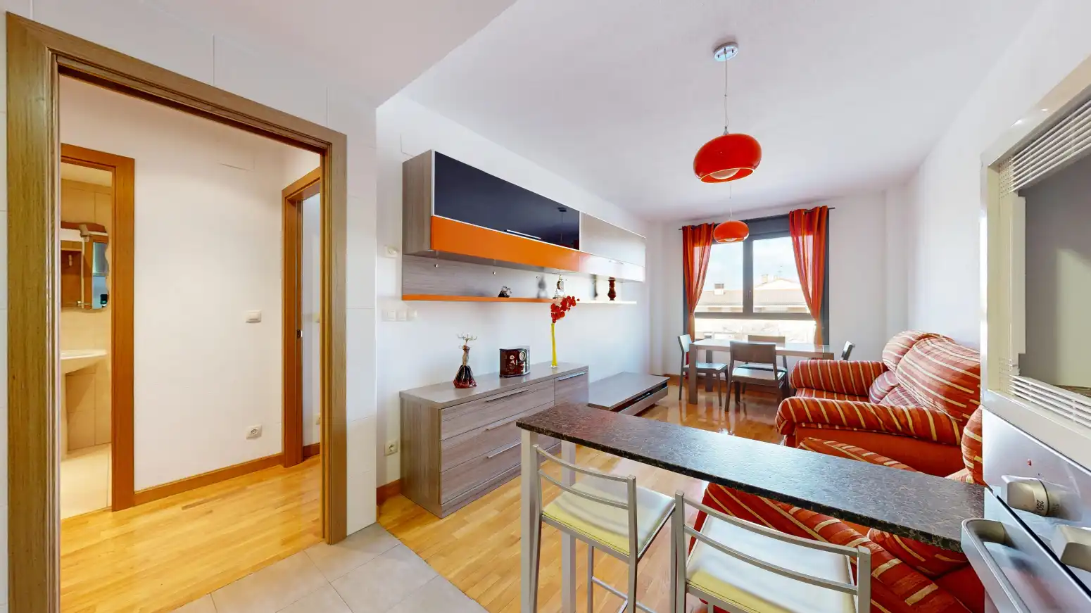 Sala de estar de Piso en venta en Caparroso con Calefacción, Parquet y Trastero