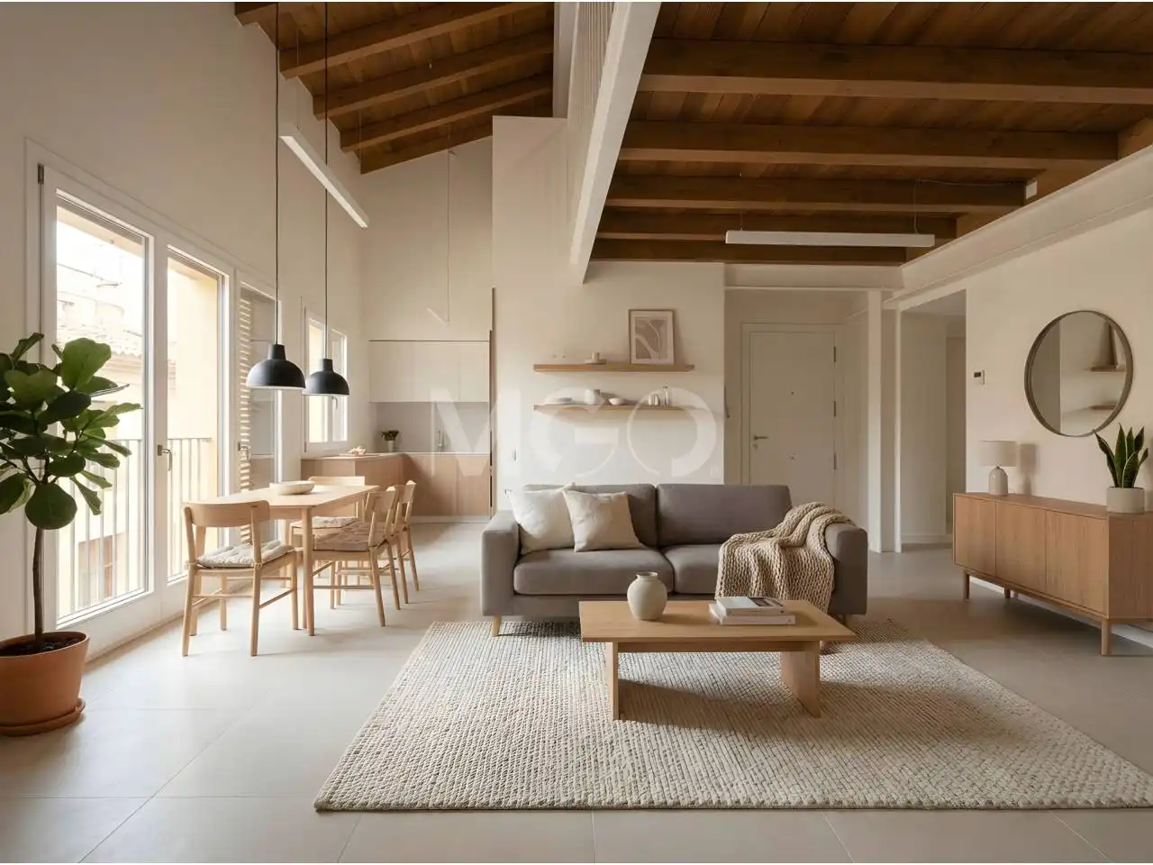 Sala de estar de Dúplex en venta en Vic con Calefacción, Terraza y Alarma