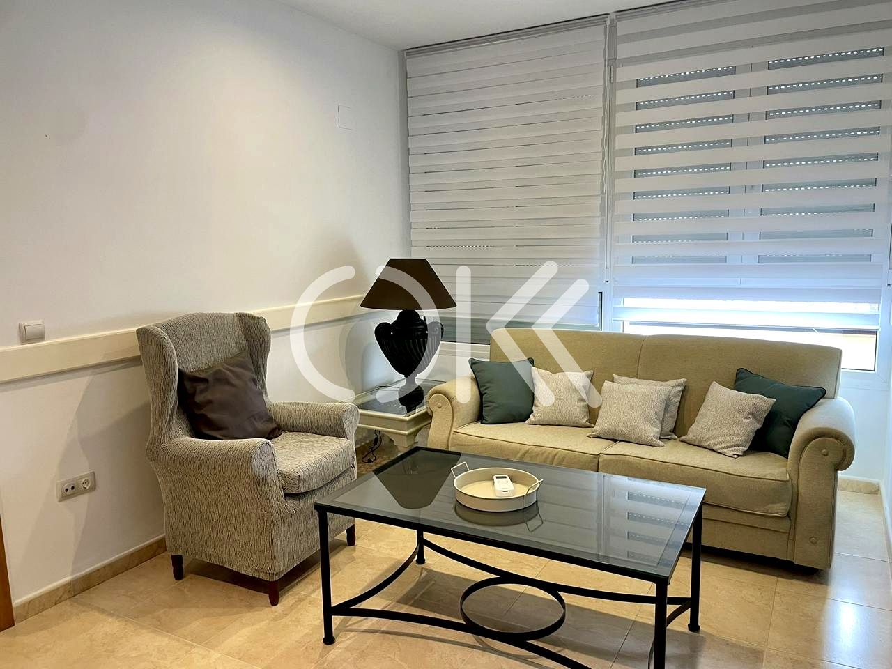 Living room of Flat to rent in Coria  with Air Conditioner, Furnished and Balcony