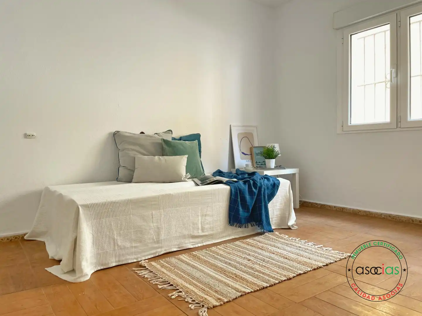 Schlafzimmer von Wohnung zum Verkauf in Gijón  mit Heizung, Parkett und Balkon