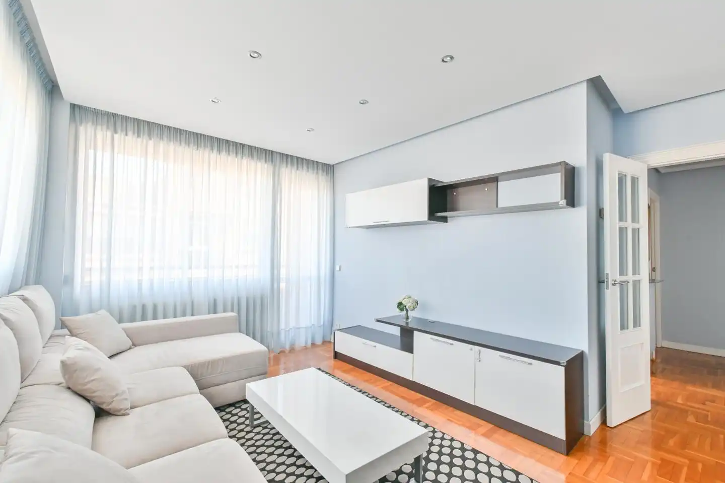 Sala de estar de Piso de alquiler en Barañáin / Barañain con Calefacción, Parquet y Trastero