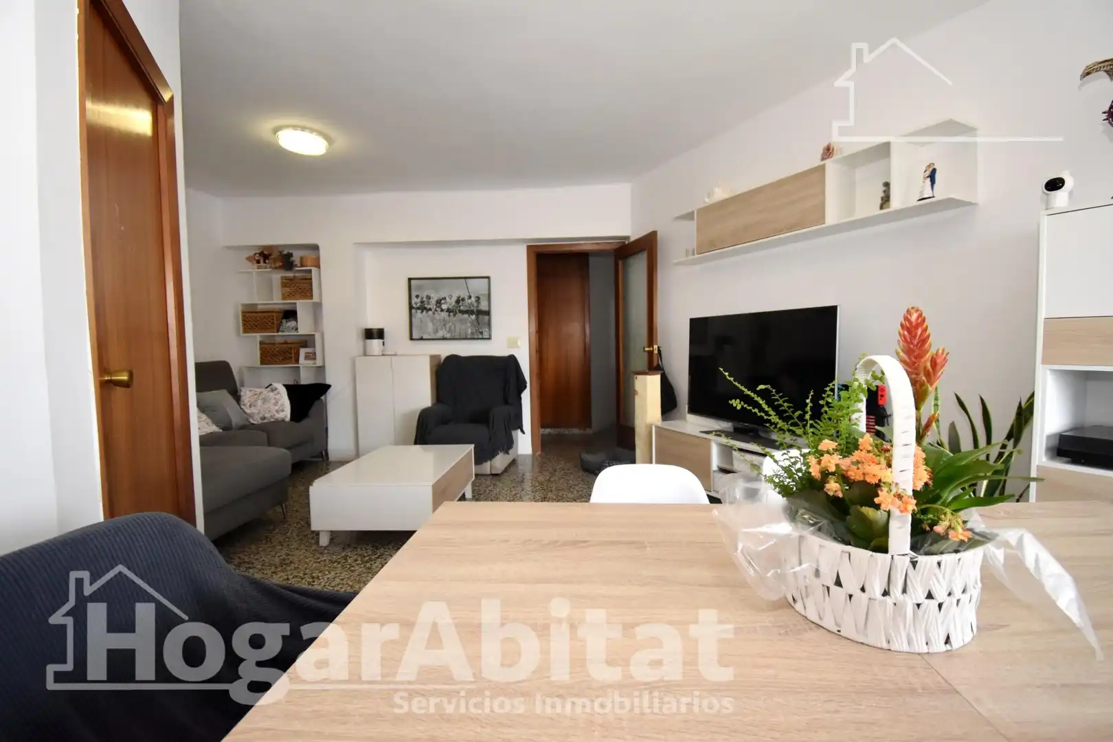 Living room of Flat for sale in Castellón de la Plana / Castelló de la Plana  with Air Conditioner, Heating and Furnished