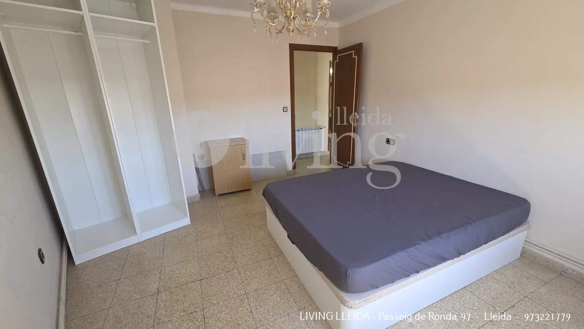 Schlafzimmer von Wohnung zur Miete in Lleida mit Heizung, Möbliert und Ofen