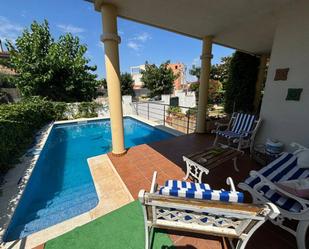 Swimming pool of House or chalet for sale in Cubelles  with Air Conditioner, Heating and Private garden