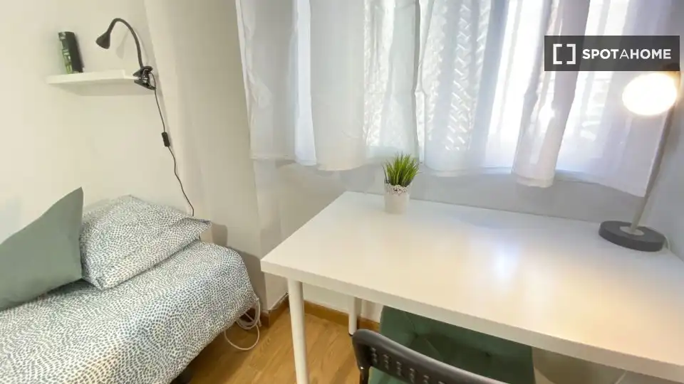 Habitación de Piso de alquiler en Madrid con Aire acondicionado, Calefacción y Amueblado