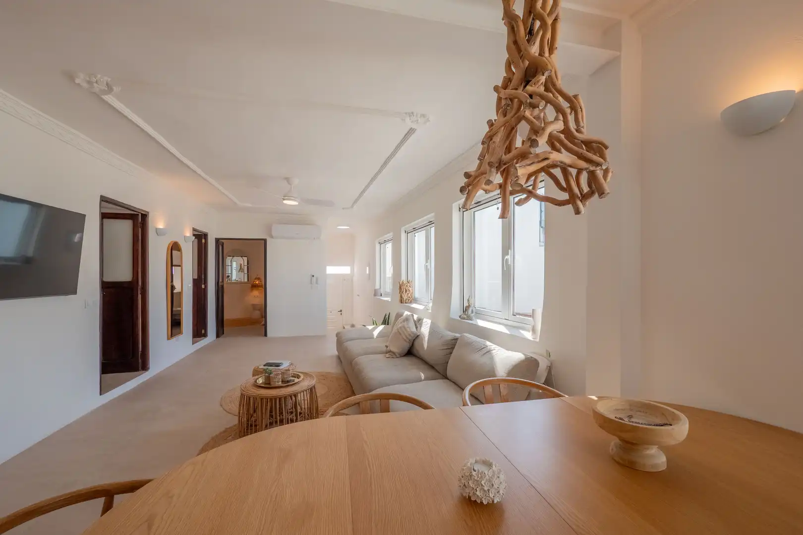 Sala de estar de Dúplex de alquiler en Mogán con Aire acondicionado, Terraza y Amueblado
