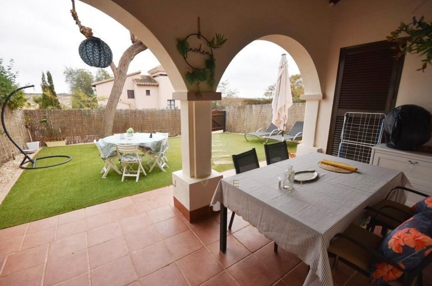 Terrace of Single-family semi-detached for sale in Fuente Álamo de Murcia  with Air Conditioner, Heating and Private garden