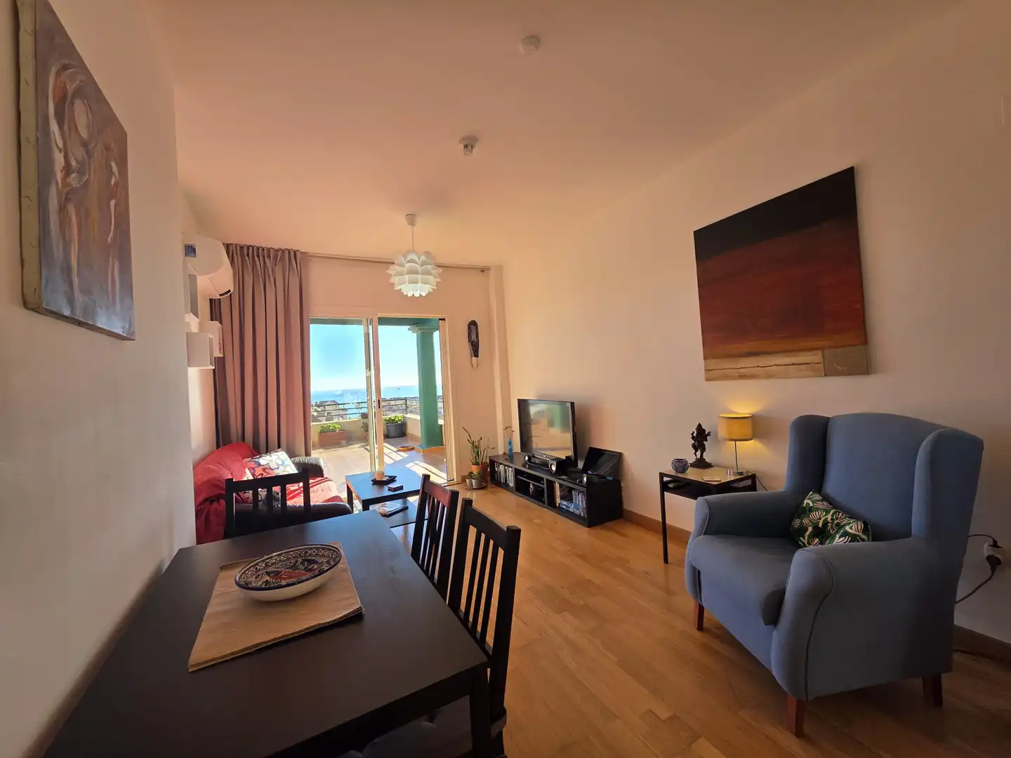 Sala de estar de Apartamento en venta en La Alcaidesa con Aire acondicionado, Terraza y Piscina