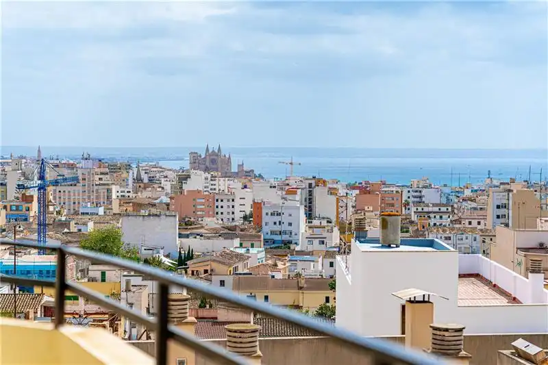 Vista exterior de Piso en venta en  Palma de Mallorca con Terraza