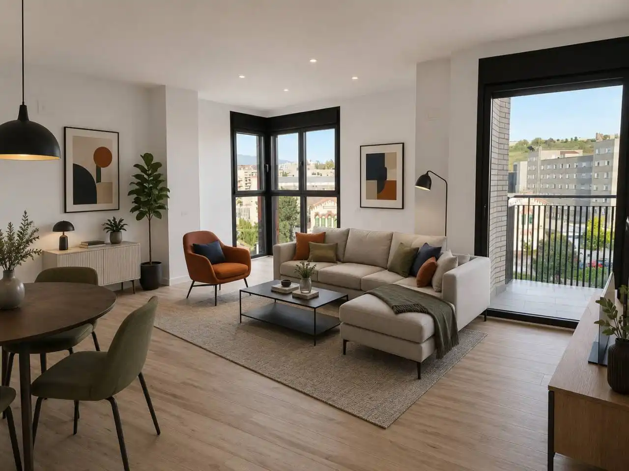 Sala de estar de Dúplex en venta en Granollers con Aire acondicionado, Calefacción y Terraza