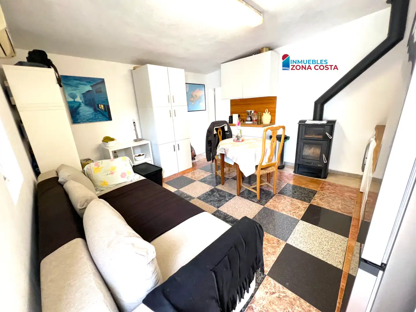 Sala de estar de Finca rústica en venta en Vilamarxant con Aire acondicionado, Jardín privado y Terraza
