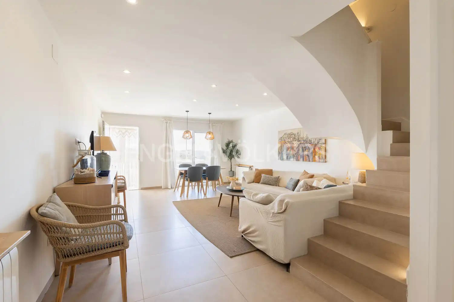 Living room of Houses for rent in Valencia  with Heating, Private garden and Terrace